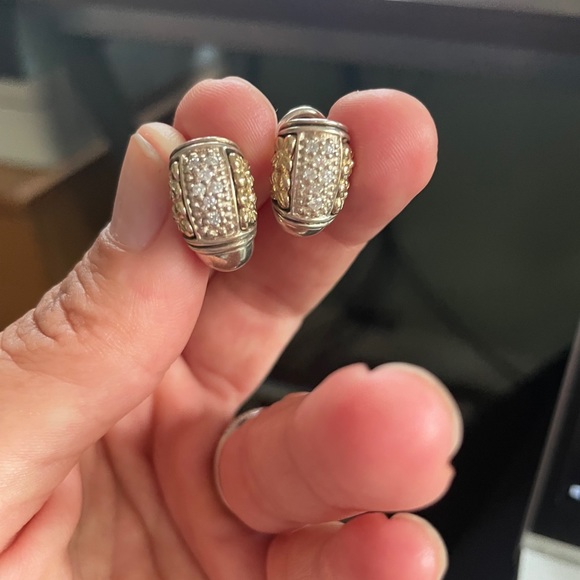 Gabrielle Bruni 14k Diamond Huggie Earrings - Picture 2 of 5